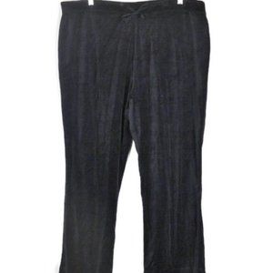 i. e Black Women's Walking Jogging Pants Elastic Waist Drawstring 2X 040